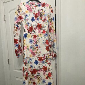 Maxi floral designer dress size 0